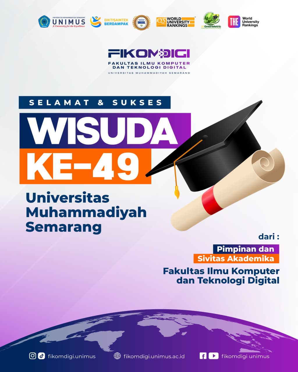 Magister Informatika UNIMUS Ucapkan Selamat dan Sukses kepada Wisudawan ke-49