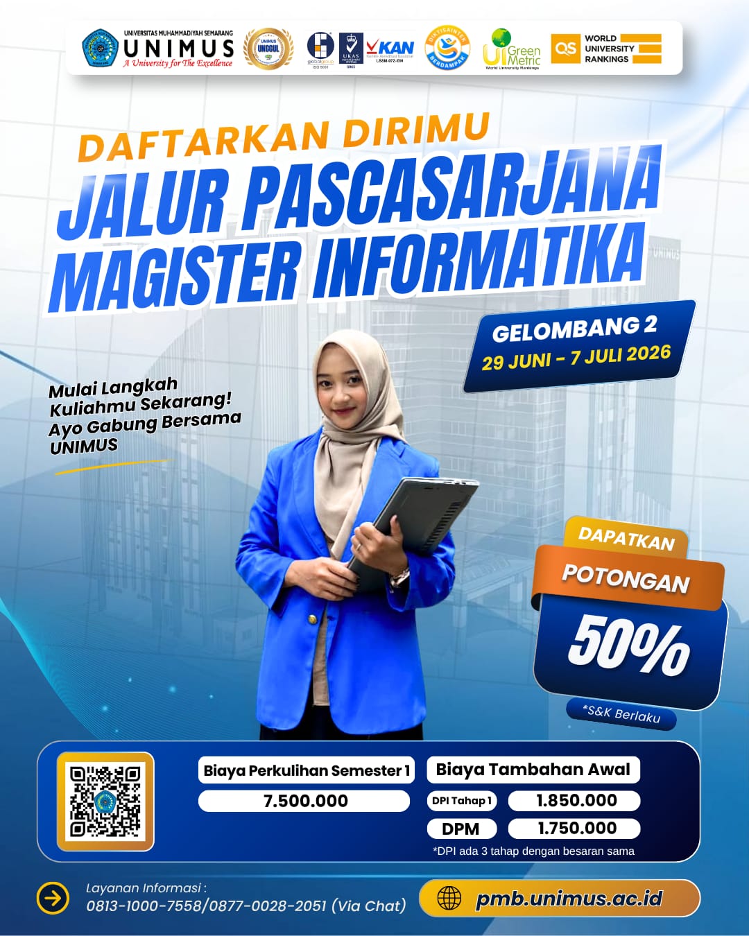 Pendaftaran Gelombang 2 Magister Informatika UNIMUS Telah Dibuka